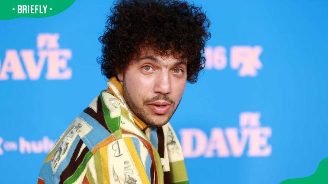 Benny Blanco during the 2021 premiere of Dave at The Greek Theatre Benny Blanco during the 2021 premiere of Dave at The Greek Theatre