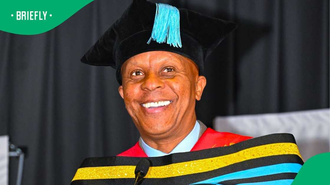 Theophilus Doctor Khumalo with doctorate Theophilus Doctor Khumalo with doctorate