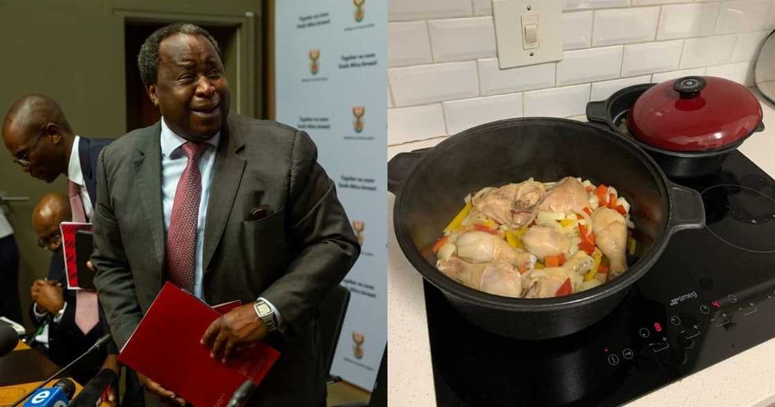 Tito Mboweni, cooking, chicken stew, loadshedding, SA laughing Tito Mboweni, cooking, chicken stew, loadshedding, SA laughing