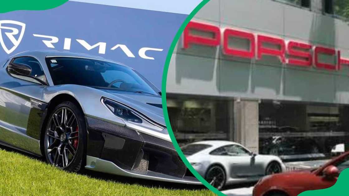 Rimac and Porsche cars Rimac and Porsche cars