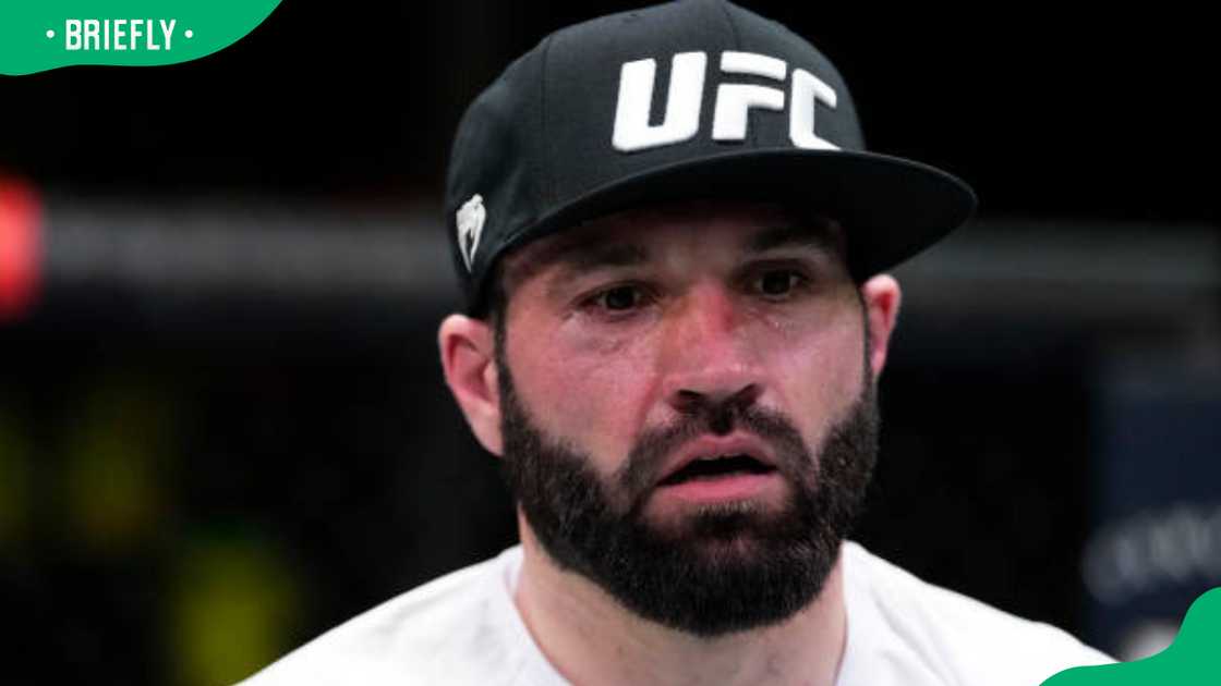 Azamat Murzakanov during the UFC Fight Night event Azamat Murzakanov during the UFC Fight Night event