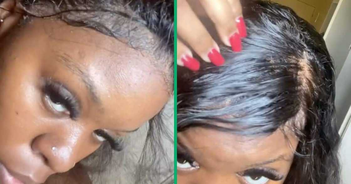 A young woman purchased a wig for R5K. A young woman purchased a wig for R5K.