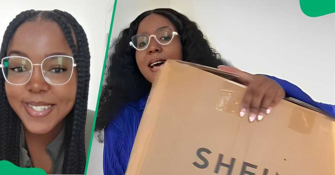 Woman spends more than R9000 on Shein haul. Woman spends more than R9000 on Shein haul.