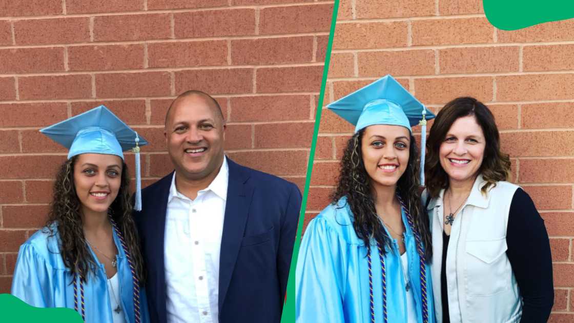 Gabbie with her parents, Marne and Ernest.