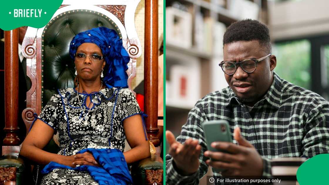 Robert Mugabe's widow Grace Mugabe was not happy that her son, Chatunga Bellarmine Mugabe, was arrested Robert Mugabe's widow Grace Mugabe was not happy that her son, Chatunga Bellarmine Mugabe, was arrested