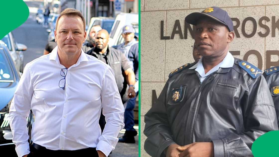 Provincial Police Commissioner Thembikile Patekile at the George Magistrate's Court where two men appeared for the murder of Mark Lifman. Provincial Police Commissioner Thembikile Patekile at the George Magistrate's Court where two men appeared for the murder of Mark Lifman.
