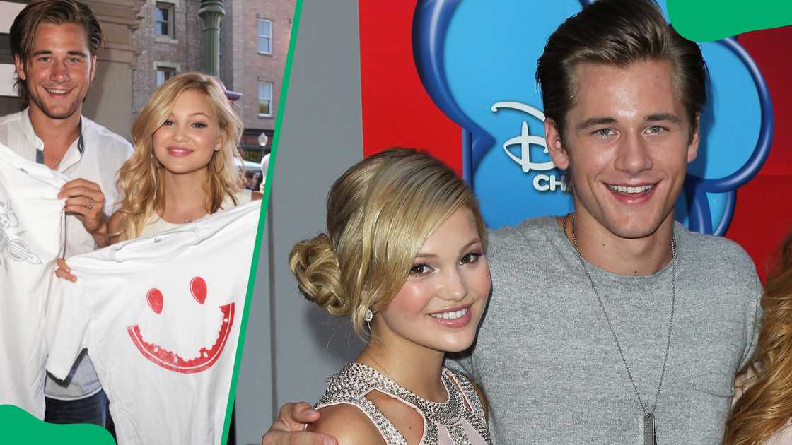 Olivia Holt and Luke Benward at the Walt Disney Studio Olivia Holt and Luke Benward at the Walt Disney Studio