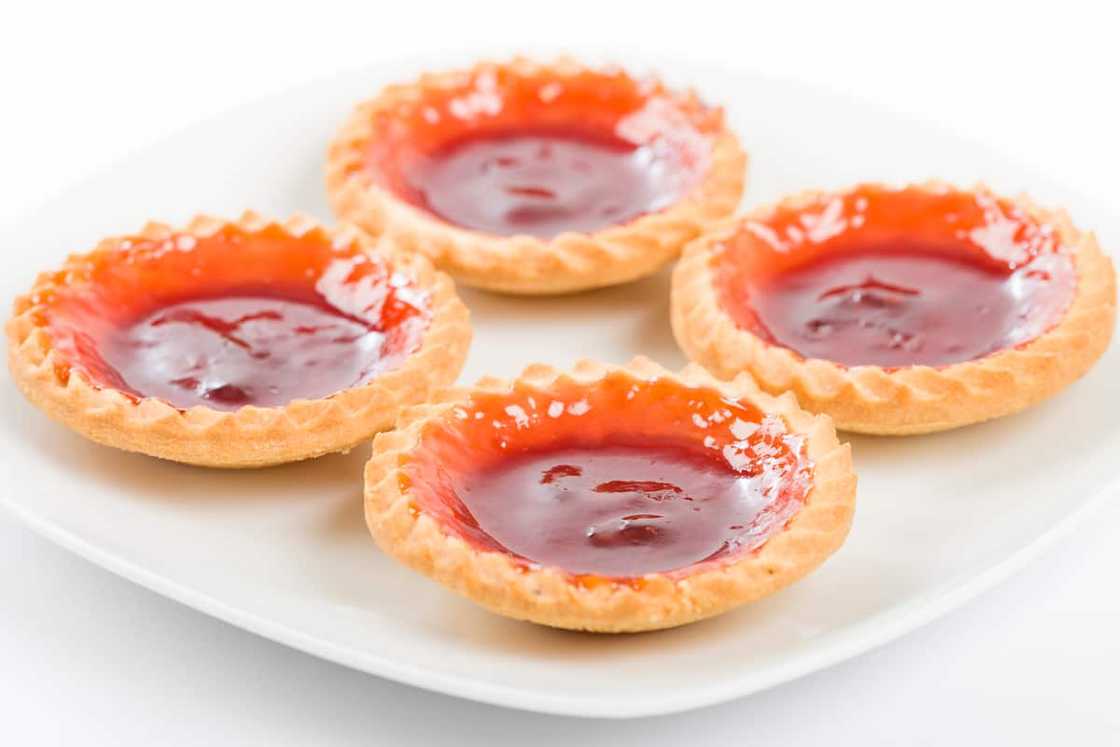 Strawberry jam tarts