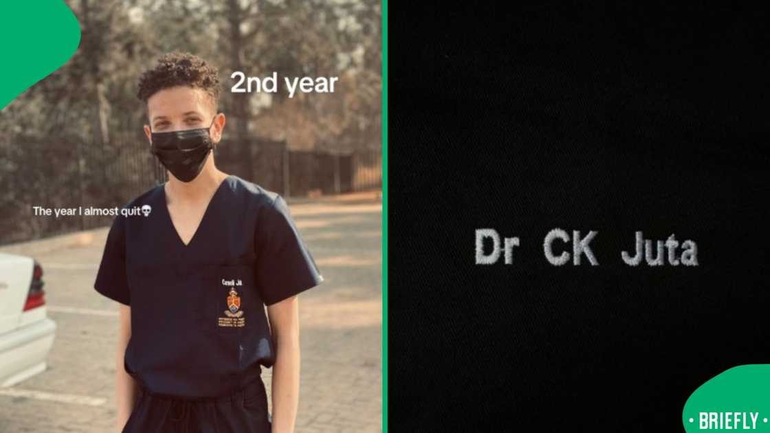 On the right is a visual of the new doctor's title and initials On the right is a visual of the new doctor's title and initials