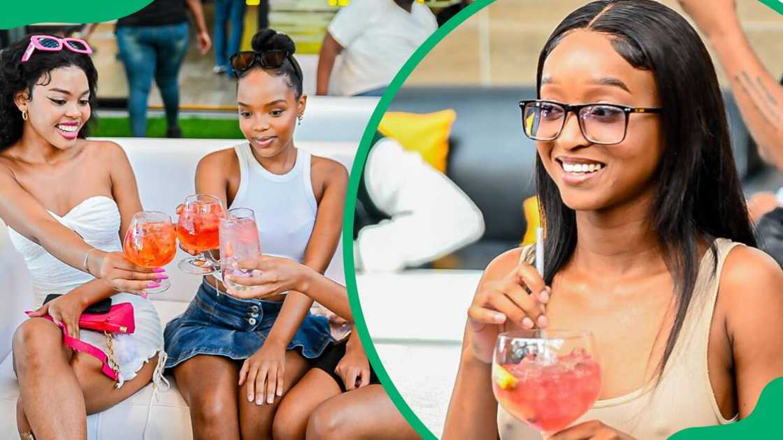 Women enjoying drinks at Konka Soweto Women enjoying drinks at Konka Soweto