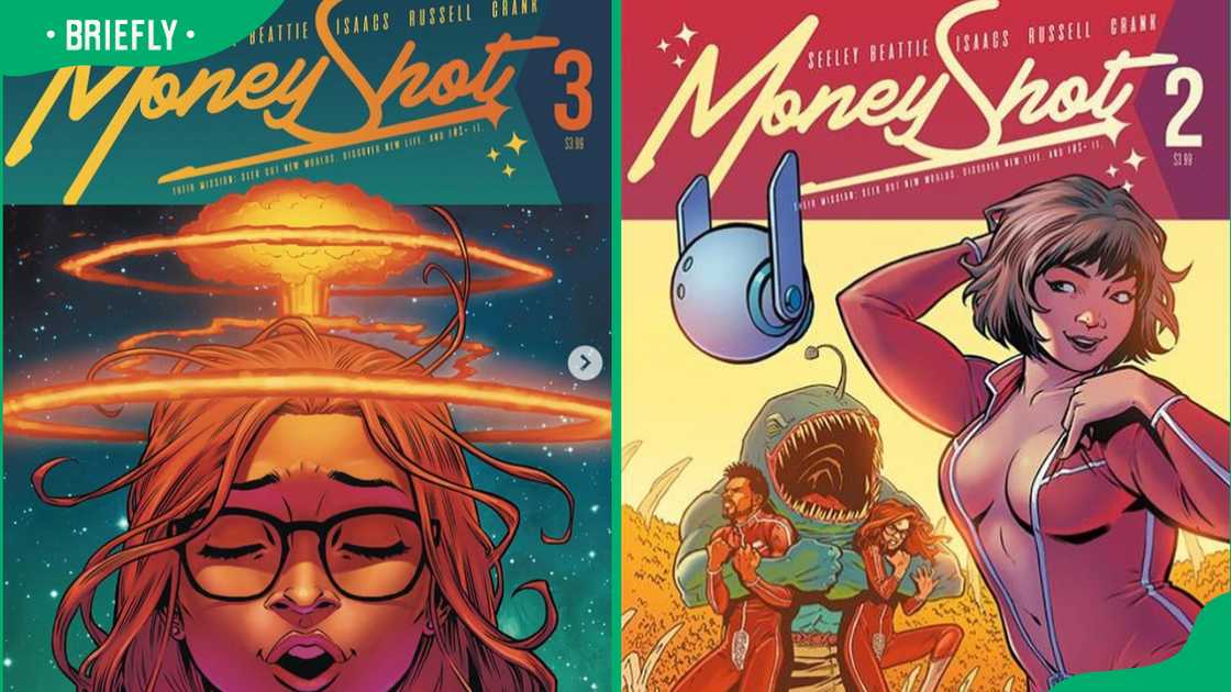 Money Shot Volume 3 and Volume 2 covers