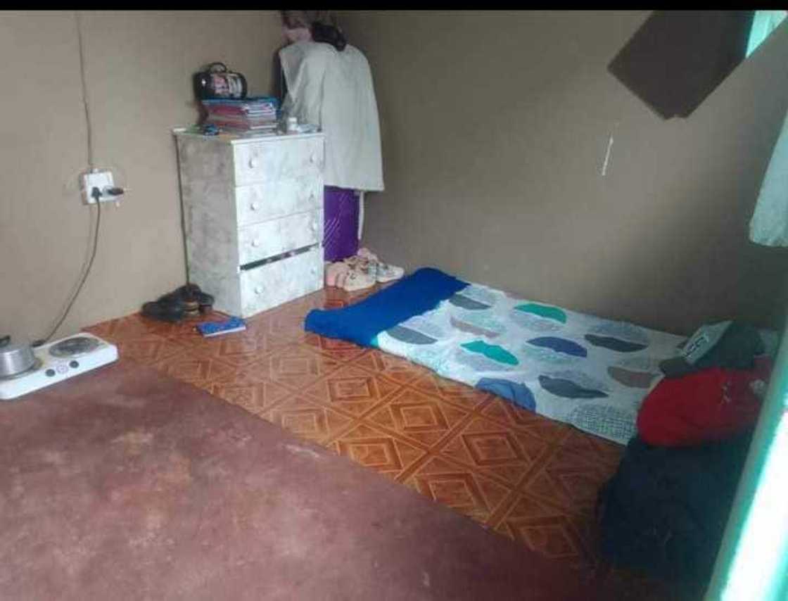 The house of young woman. The house of young woman.
