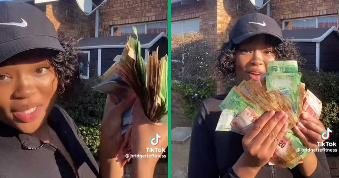 A small business owner in a TikTok video A small business owner in a TikTok video