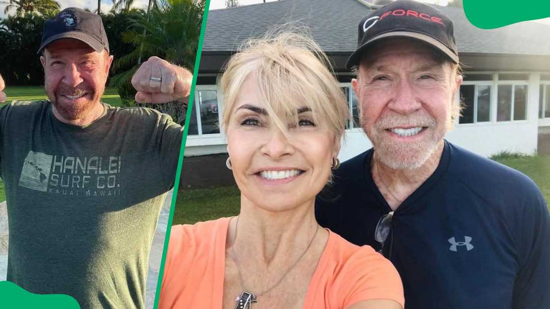 Chuck Norris and his wife, Gena Chuck Norris and his wife, Gena
