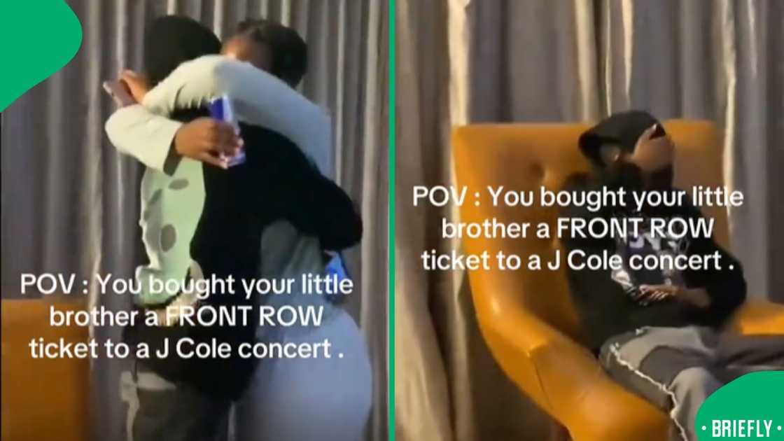 The image on the right the little brother crying The image on the right the little brother crying