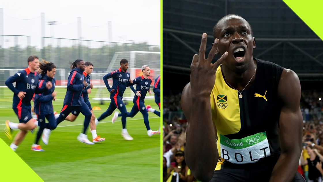 Usain Bolt said Manchester United's Marcus Rashford can beat him in 20 yards but not a full 100m