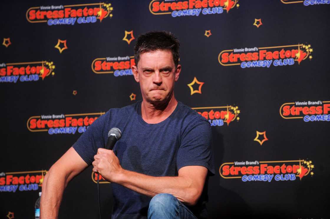 Jim Breuer performs at The Stress Factory Comedy Club