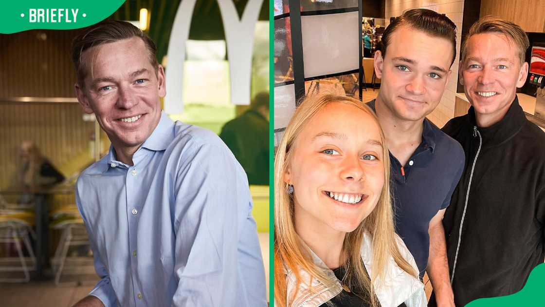 Chris Kempczinski and his childr