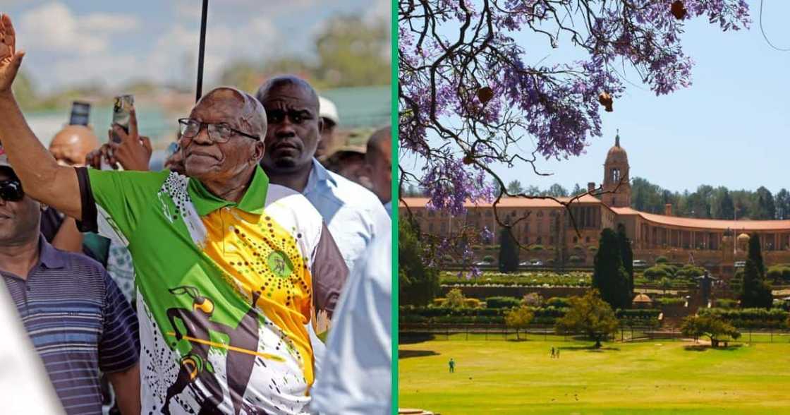 Former president Jacob Zuma is battling to return to the Union Buildings Former president Jacob Zuma is battling to return to the Union Buildings