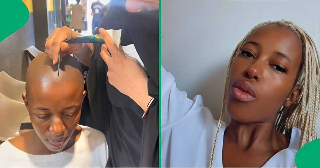 Mzansi lady turns head with chic hairstyle