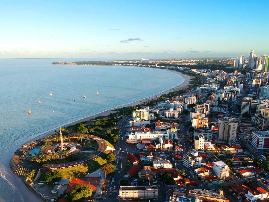 An aerial view of João Pessoa