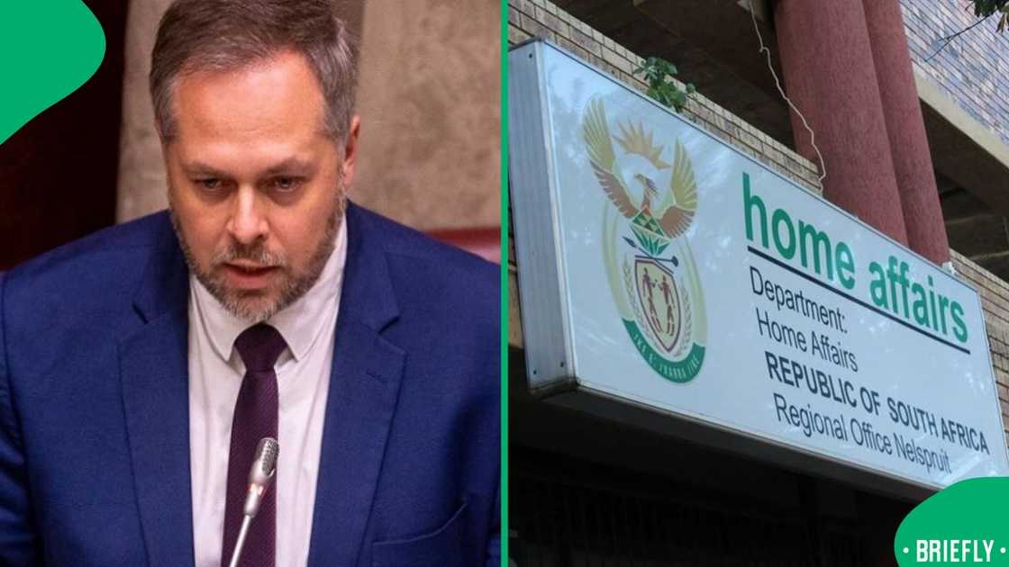 On the right showed the Department of Home Affairs On the right showed the Department of Home Affairs