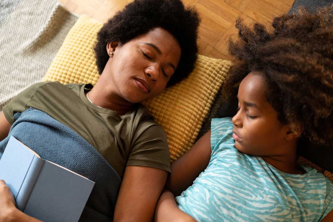 A mother and daughter