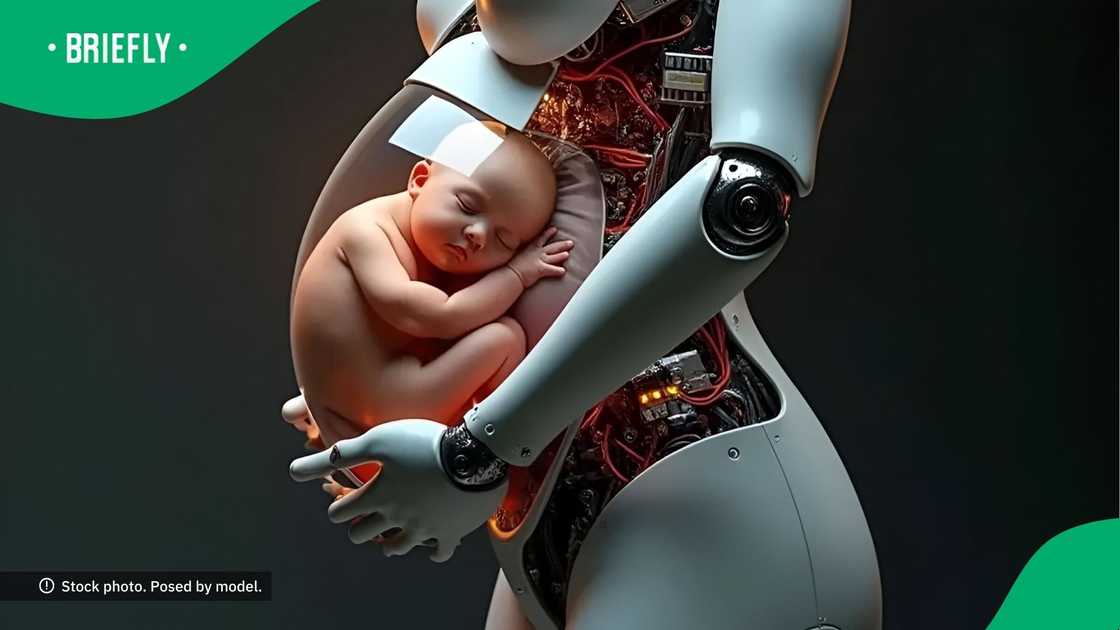 A humanoid carrying a fetus.