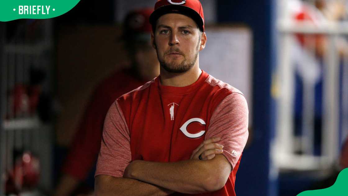 Trevor Bauer during the Cincinnati Reds' 2019 match against the Miami Marlins