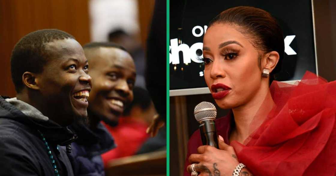 Two of the accused standing trial for Senzo Meyiwa's murder confessed that Kelly Khumalo was the mastermind Two of the accused standing trial for Senzo Meyiwa's murder confessed that Kelly Khumalo was the mastermind