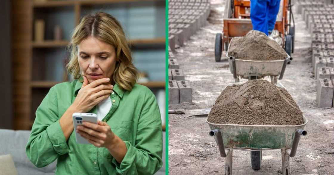 A TikTok video captured a man carrying a 50kg cement with his teeth. A TikTok video captured a man carrying a 50kg cement with his teeth.