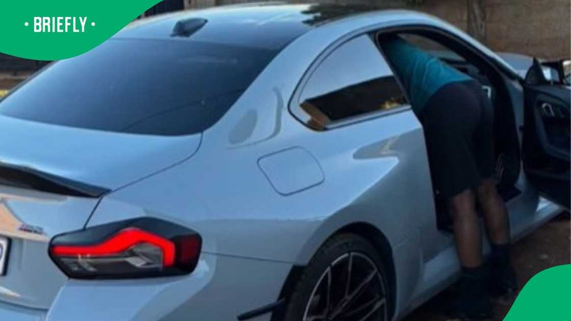 Man takes gogo on wild ride in BMW Man takes gogo on wild ride in BMW
