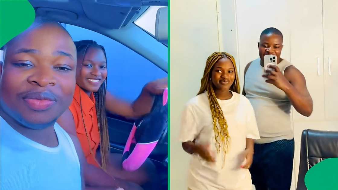 A married couple flexed their tight relationship A married couple flexed their tight relationship