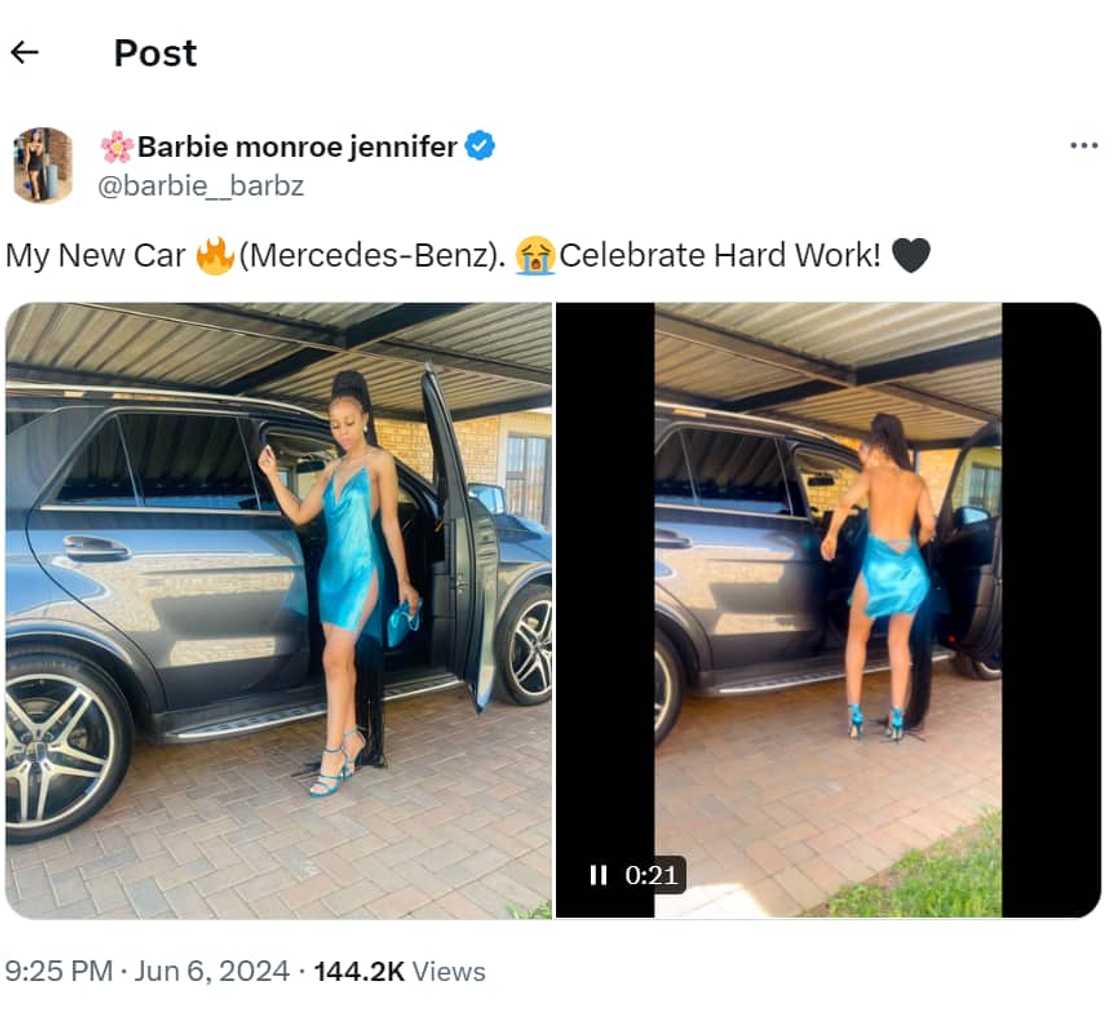 A woman posted a luxurious splurge on Twitter A woman posted a luxurious splurge on Twitter