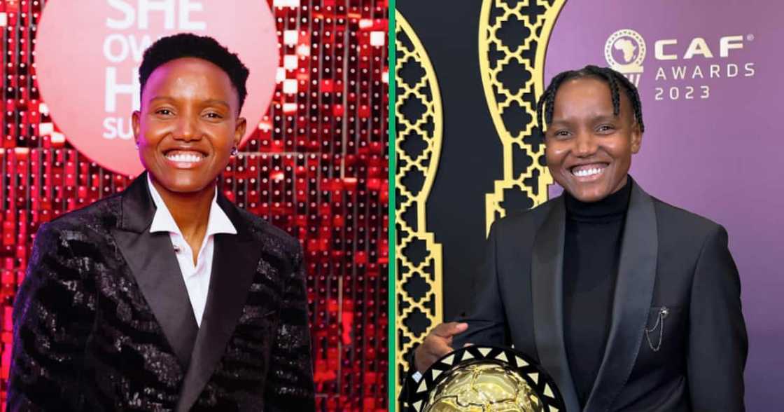 Soccer player Andile Dlamini was unmasked on the 'Masked Singer SA.' Soccer player Andile Dlamini was unmasked on the 'Masked Singer SA.'