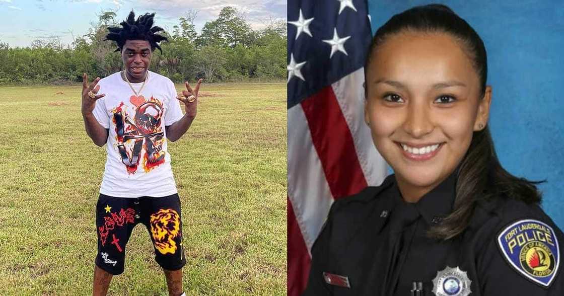 Kodak Black and late police officer Jennifer Sepot Kodak Black and late police officer Jennifer Sepot