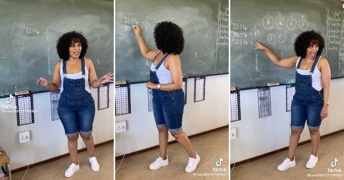 A gorgeous teacher goes viral for mathematics division lesson A gorgeous teacher goes viral for mathematics division lesson