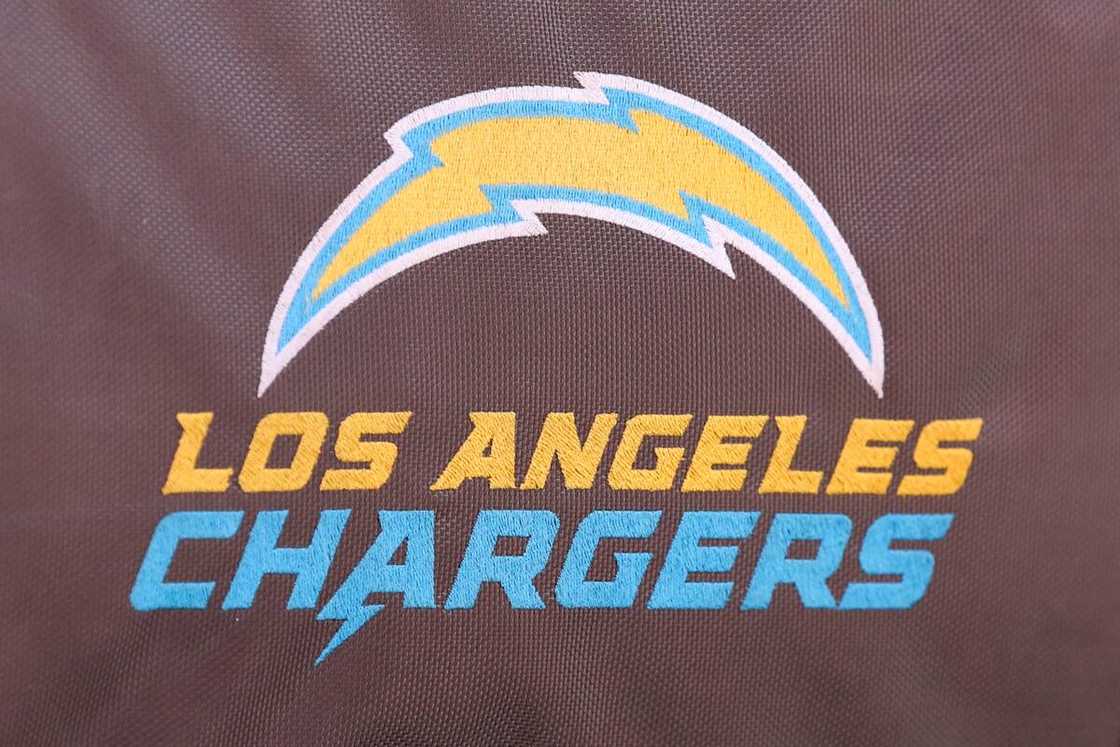 The Los Angeles Chargers logo in Kansas City, MO