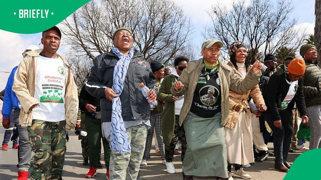 Operation Dudula spoke to Briefly News about its recent activities at the Lilian Ngoyi Clinic