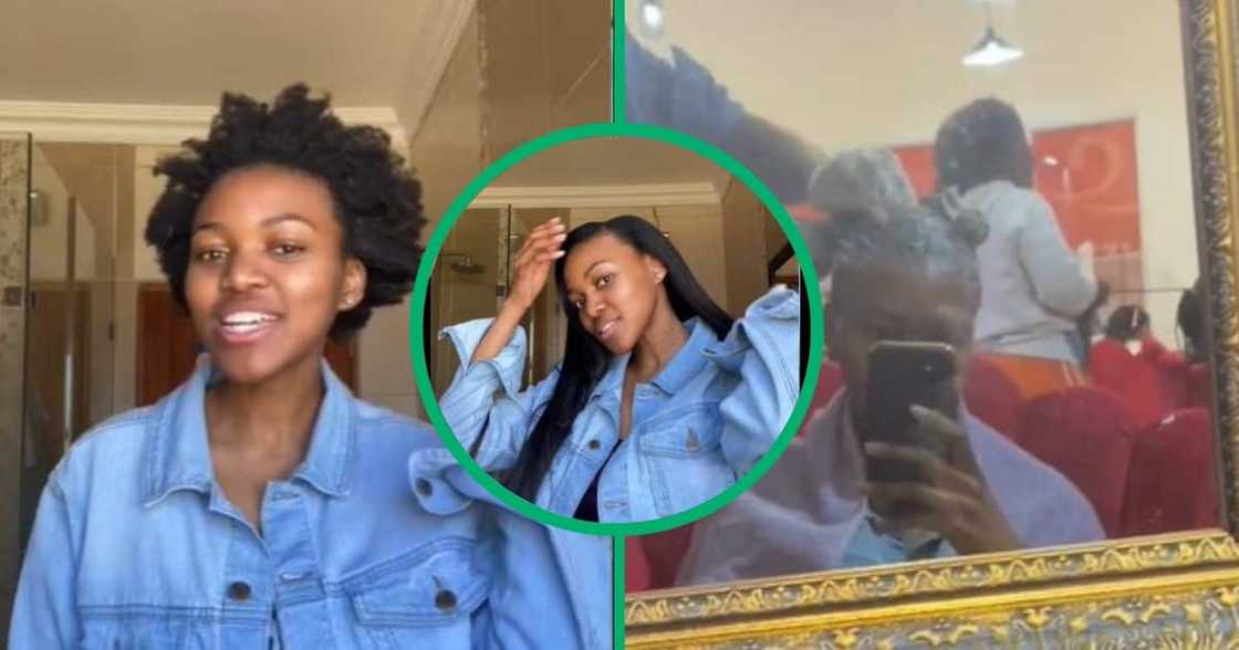 TikTok video of 4c hair getting relaxed TikTok video of 4c hair getting relaxed