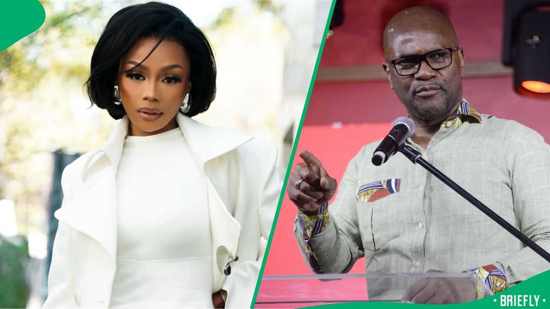 Nathi Mthethwa received verbal lashings from Bonang Matheba