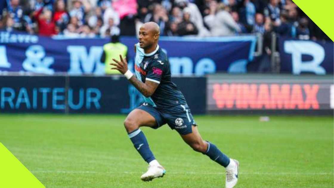 Andre Ayew Makes Second Le Havre Debut, Returns to Action After Four ...