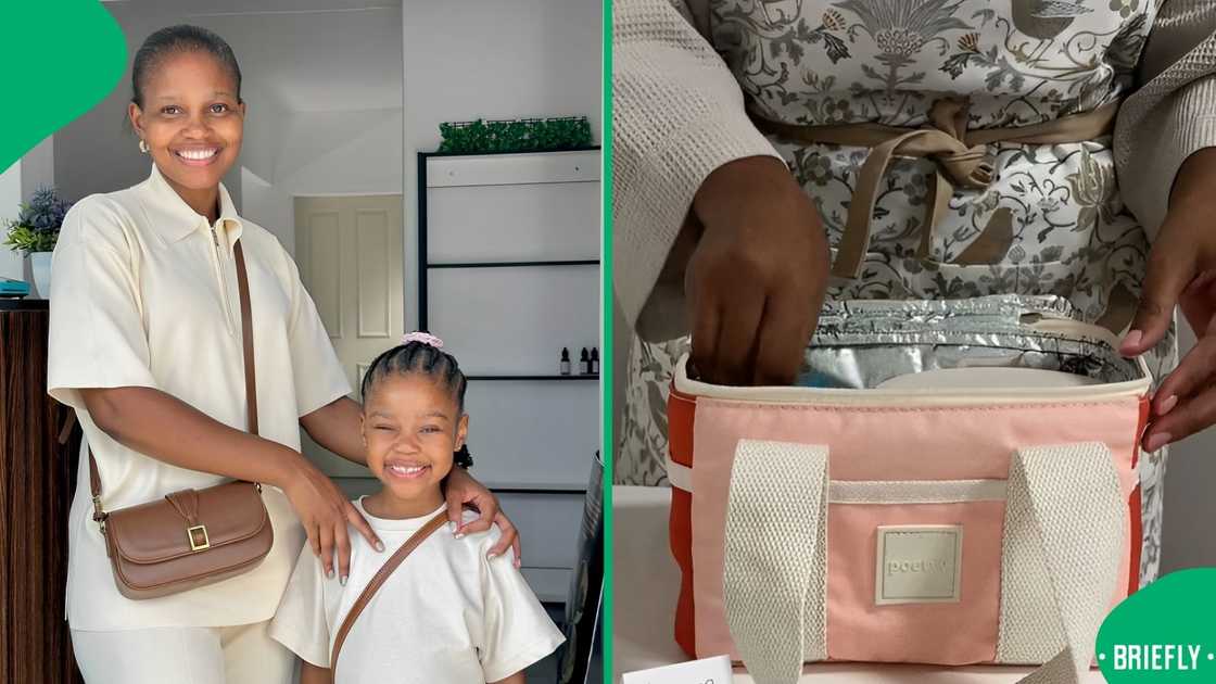 A mother made her daughter lunch for school. A mother made her daughter lunch for school.