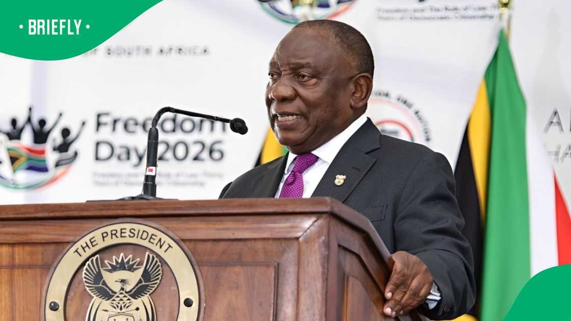 President Cyril Ramaphosa addressed the topic of land during the Freedom Day Commemmoration event President Cyril Ramaphosa addressed the topic of land during the Freedom Day Commemmoration event