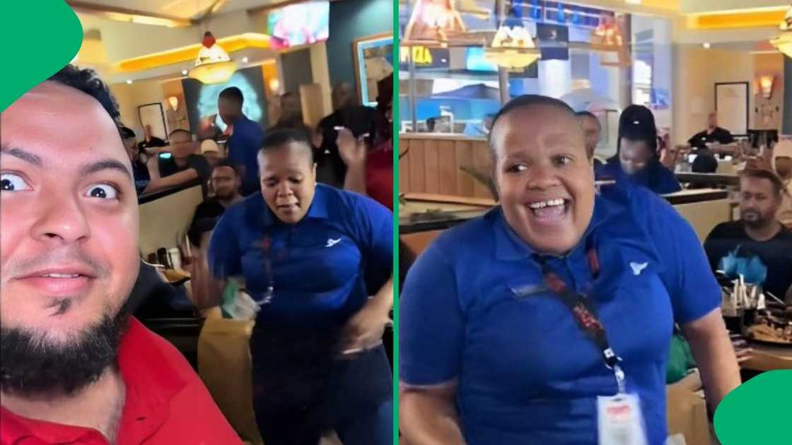 A man saw a Spur employee dancing. A man saw a Spur employee dancing.