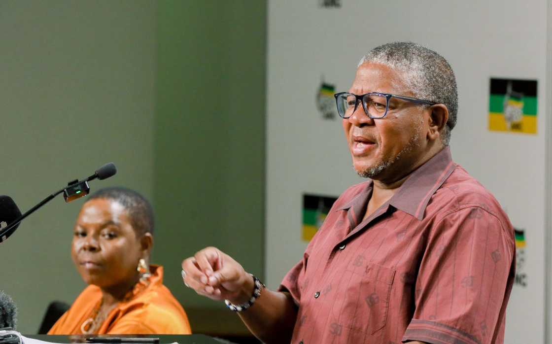 Fikile Mbalula addressed the media about the NWC Fikile Mbalula addressed the media about the NWC