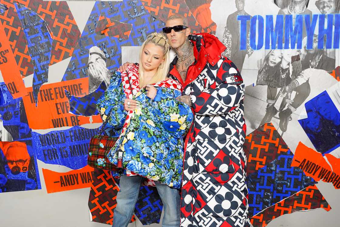 Alabama and Travis Barker at New York Fashion Week