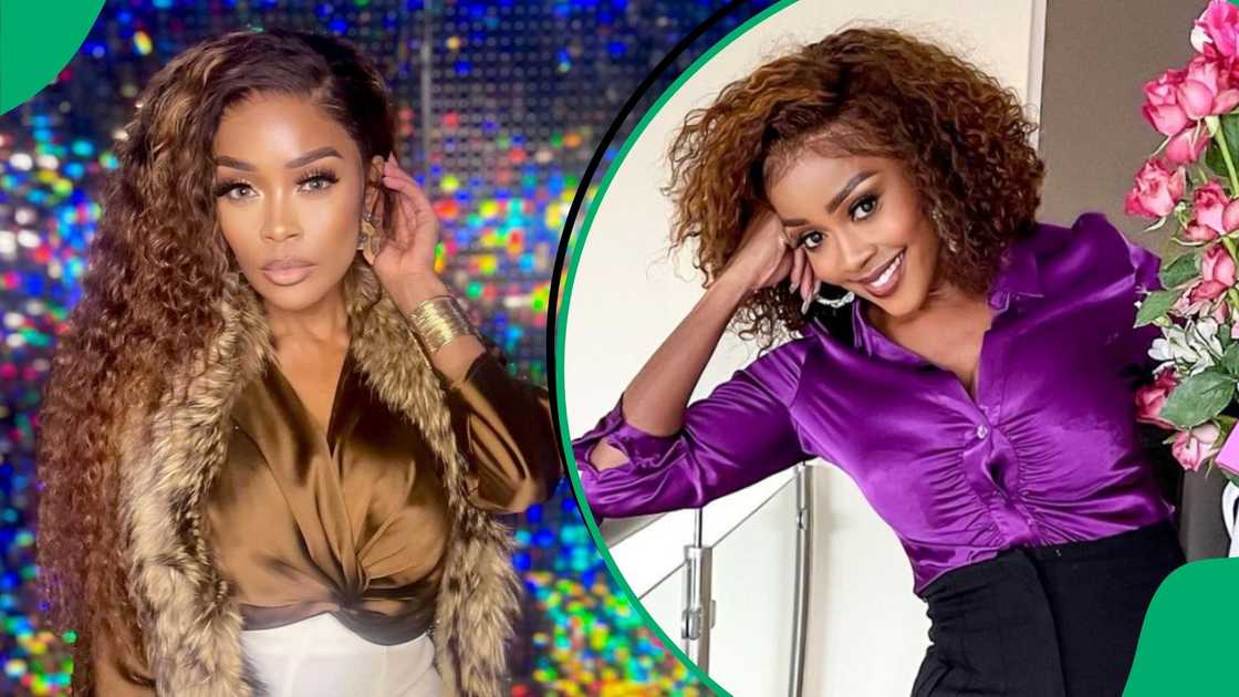 Thembi Seethe shows her dance moves Thembi Seethe shows her dance moves