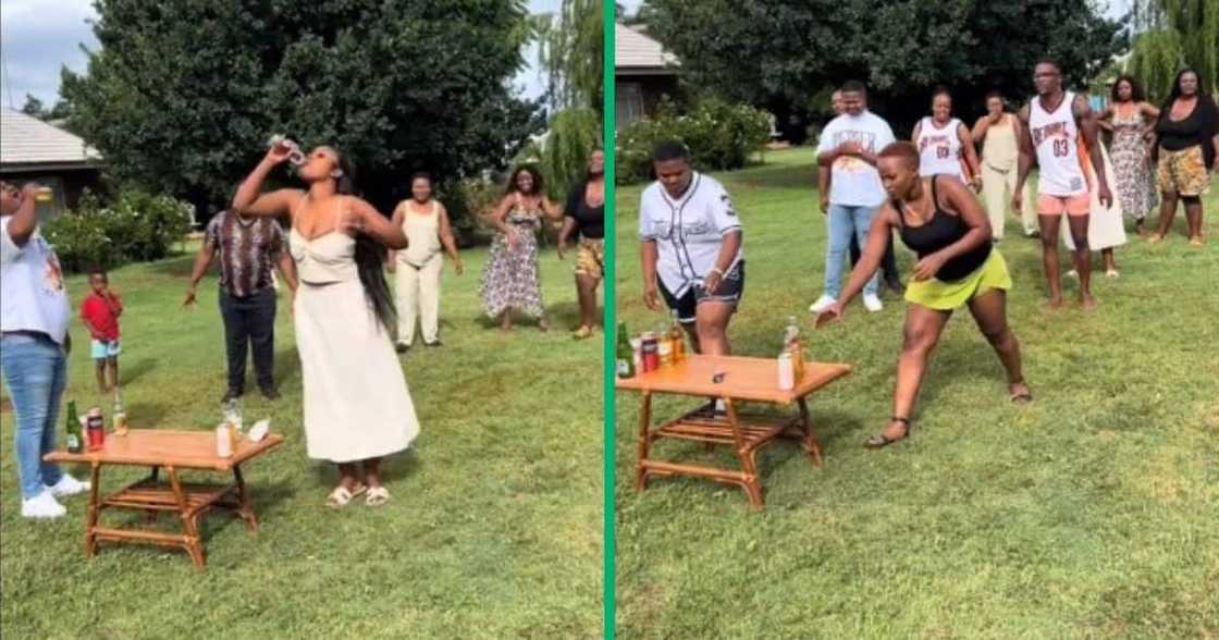 TikTok video shows group drinking game in TikTok video shows group drinking game in