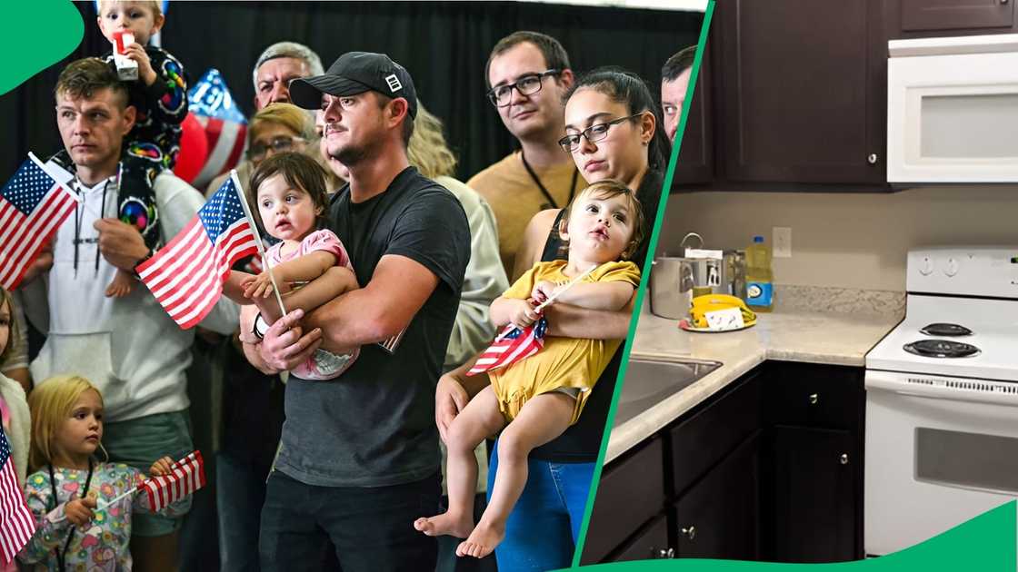 The touching video showed a fully stocked apartment prepared for arriving refugees The touching video showed a fully stocked apartment prepared for arriving refugees